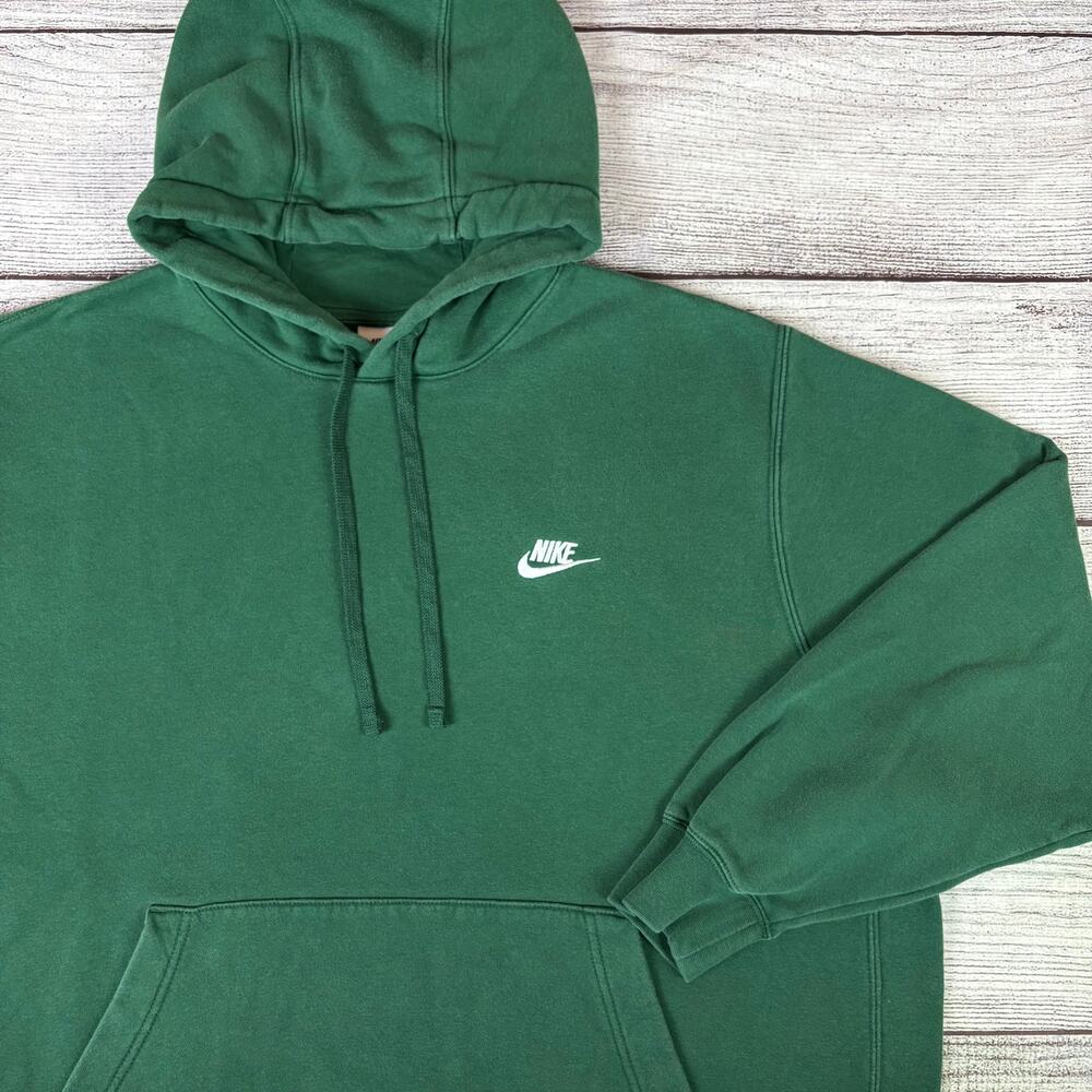 Nike Green Essential Chest Logo Hoodie